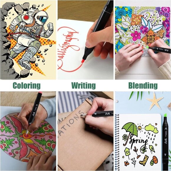 80 Colors Alcohol Markers Set – Dual Tip Art Markers for Drawing & Coloring - Picture 8 of 9